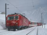 Glacier Express bei Nätschen kurz vor Andermatt
