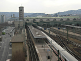 Der Stuttgarter Hauptbahnhof aus Sicht einfahrender Züge