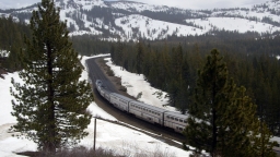 Amtrak im Schnee
